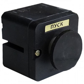 Пост кнопочный ПКЕ 212-1 черный гриб IP40