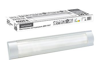 Светодиодный светильник LED ДПО 3017 1800 лм 2х9 Вт, 4000К Народный