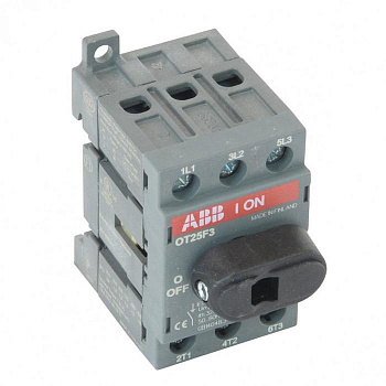 Рубильник OT25F3 до 25А 3х-полюсный ABB