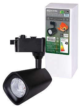 Светильник трековый однофазный LED TRL-02-035-NB 35 Вт, 24°, 4000 К, 90 Ra, черный, TDM