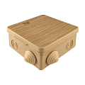 Коробки распаячные открытой установки IP40, IP54 - цвет сосна