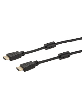 Кабель "АВК 2" HDMI - HDMI, v2.0, позолоченные контакты, с ферритами, 1 метр, TDM