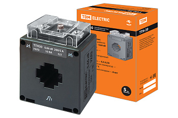 Трансформатор тока измерительный ТТН  30/200/5-10VA/0,5-Р TDM